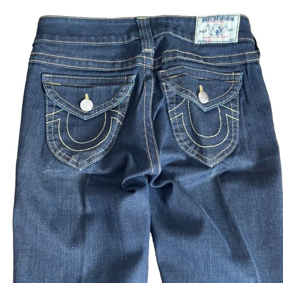 True Religion Becky Dark Wash Super T Jeans Size 26 - Picture 5 of 16